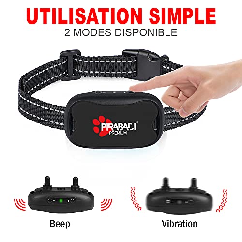 Collier anti-aboiment pour chien SÛR ET ÉFFICACE | Pour Petit, Moyen et Grand Chien | Vibration Intelligence ET Non Élec